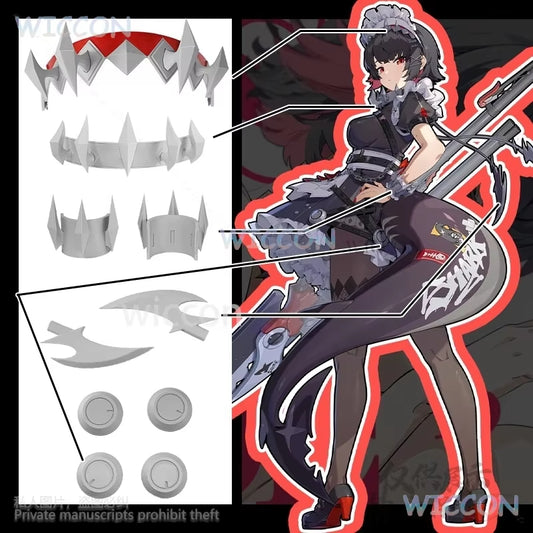 Zenless Zone Zero Cosplay Ellen Joe 3D Headwear Props