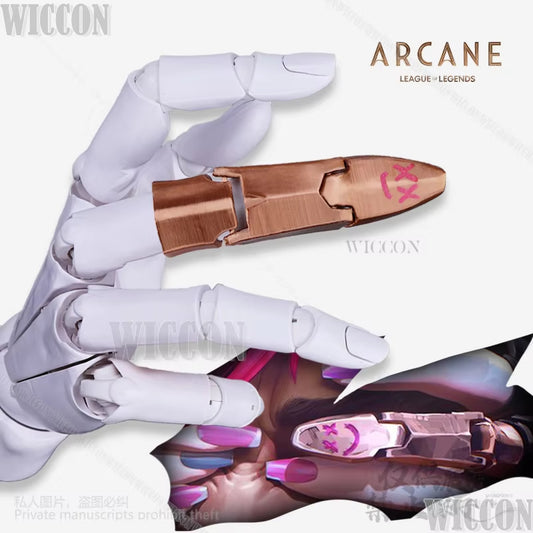 LOL Arcane Cosplay Jinx Costume Finger Cover