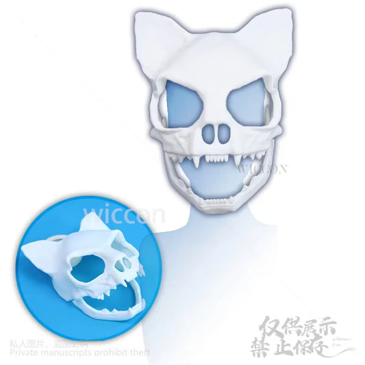 Cat Skull Kigurumi 3D Props Mask