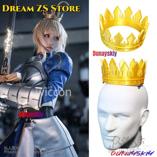 Saber Altria Pendragon Fate Cosplay 3D Props Headwear Crown