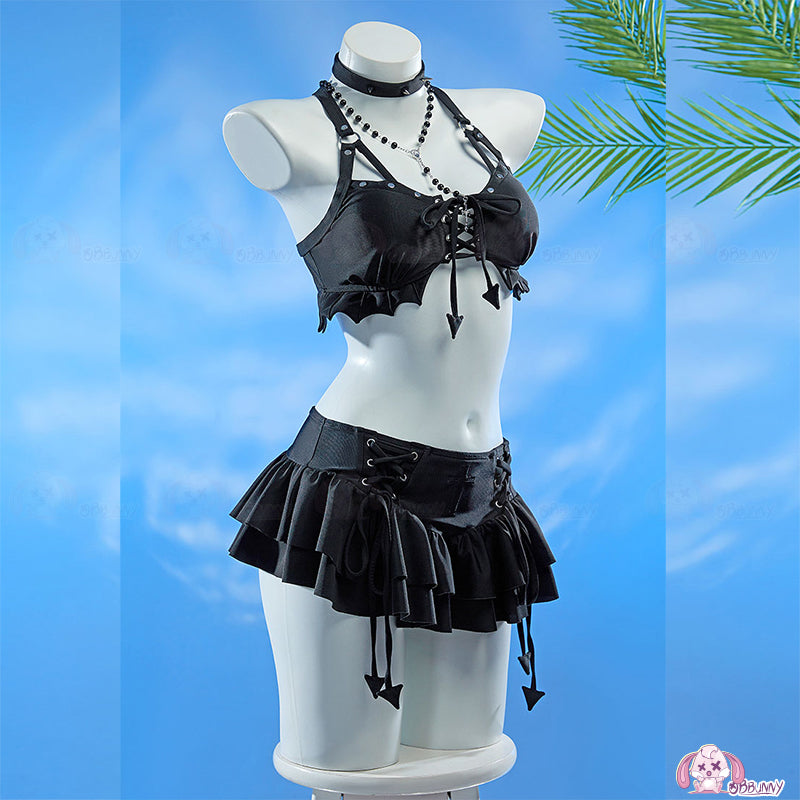 Gothic Sexy Swimsuit Cosplay Costume
