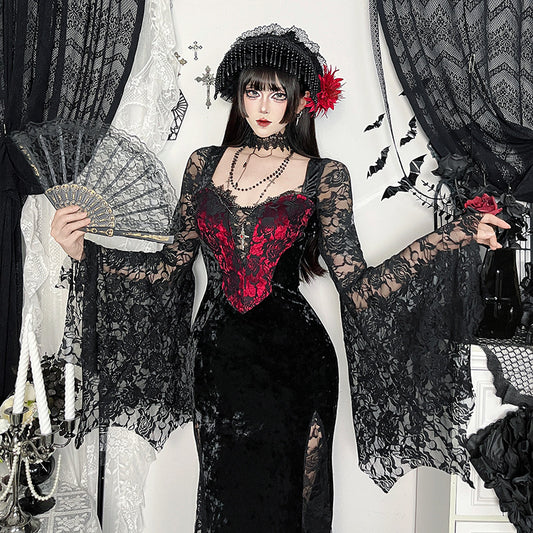 Dark-themed Vampire Chain Dress