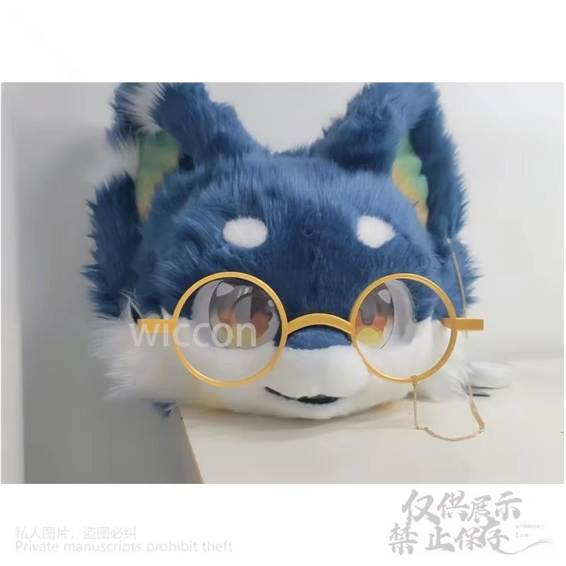 Animal Glasses Fursuit 3D Head Mask Base Prop