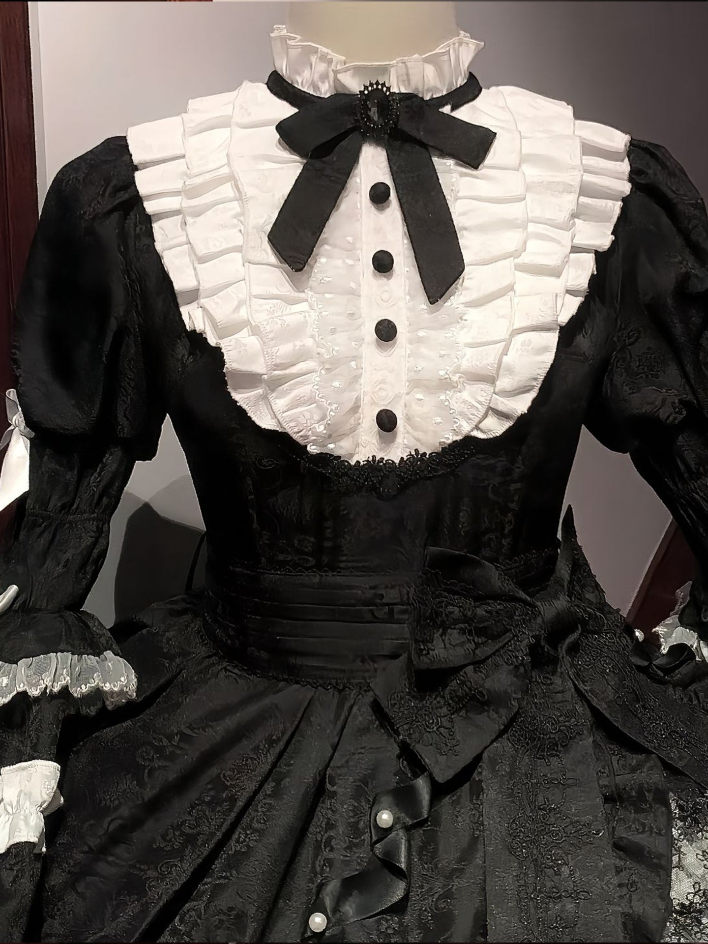 Black Gothic-style Lolita OP Dress