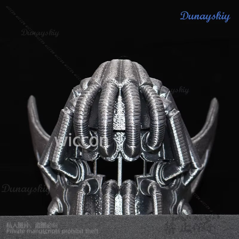 Dark Horror Movie Knight Black Skull 3D Mask