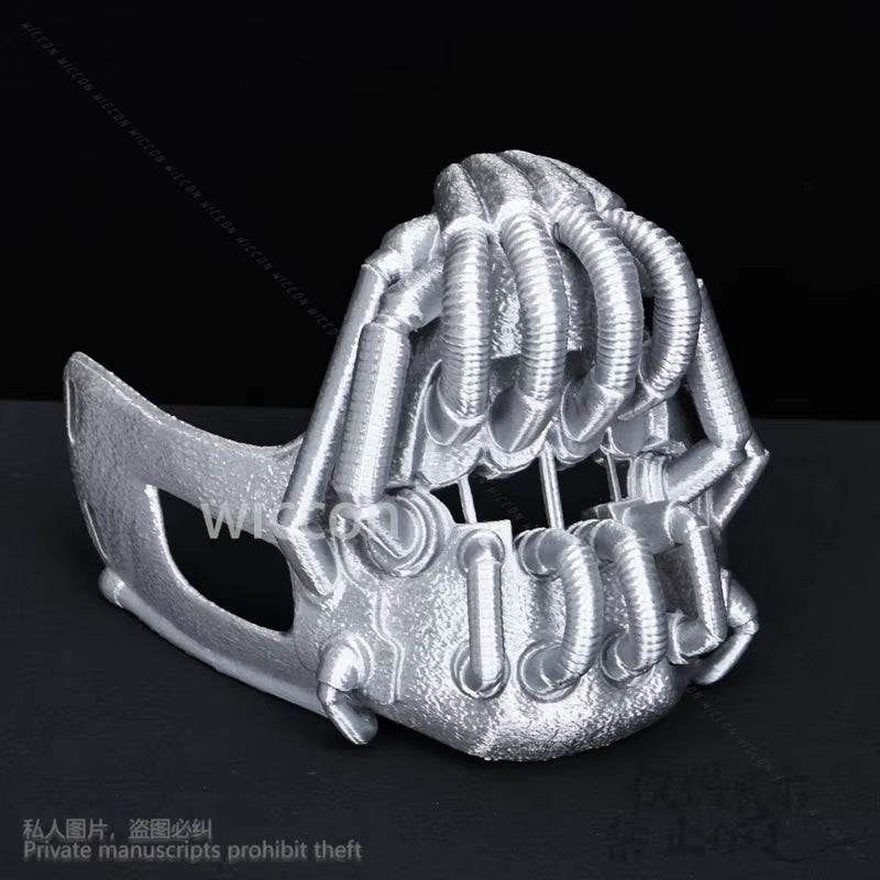 Dark Horror Movie Knight Silver Skull 3D Mask