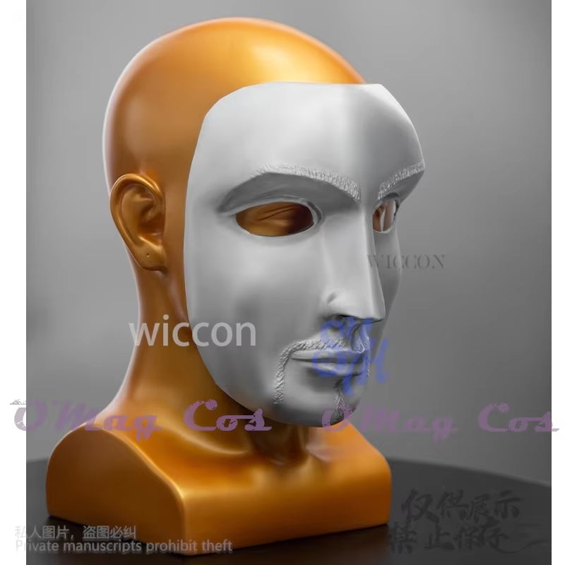 Baldwin IV Cosplay Silver Retro Face 3D Mask