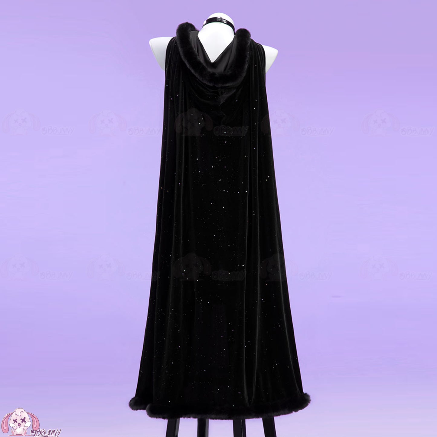 Original Witch Black Purple Plush Cape Outfit