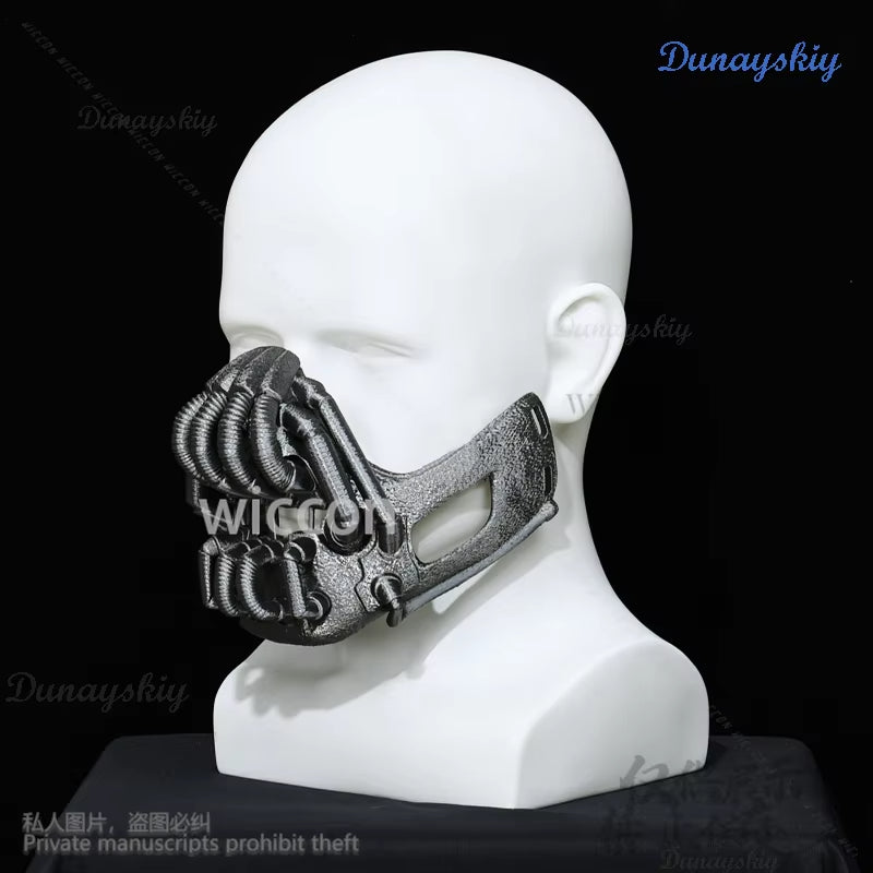Dark Horror Movie Knight Black Skull 3D Mask