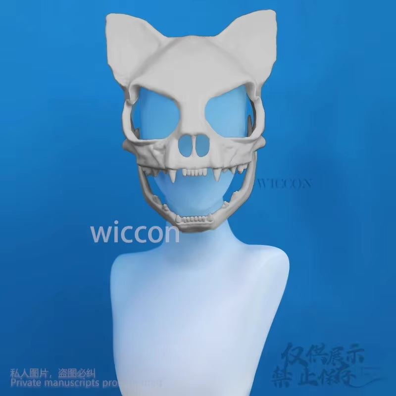 Cat Skull Kigurumi 3D Props Mask