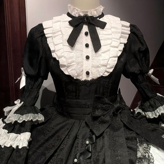 Black Gothic-style Lolita OP Dress