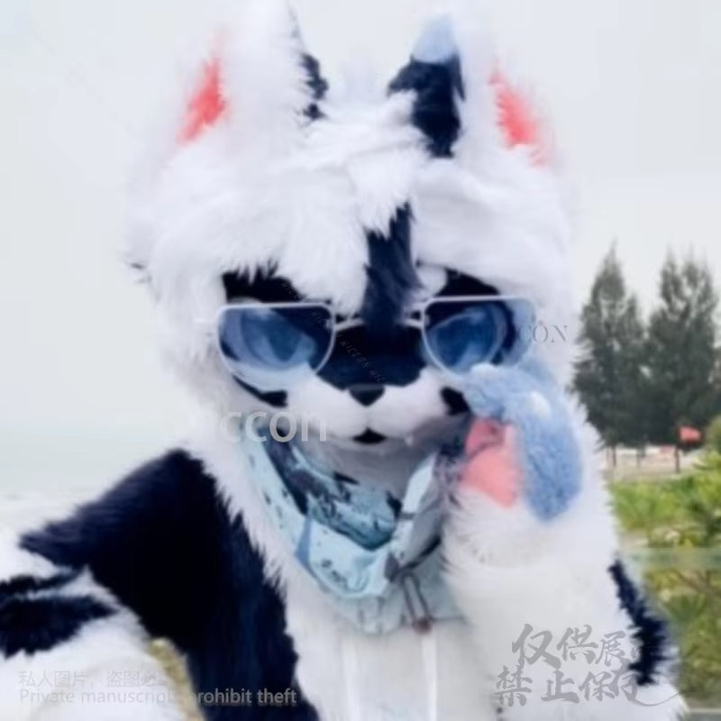 Animal Glasses Fursuit 3D Head Mask Base Prop