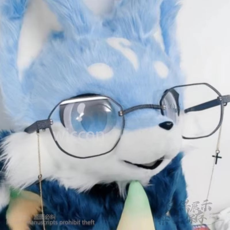 Animal Glasses Fursuit 3D Head Mask Base Prop