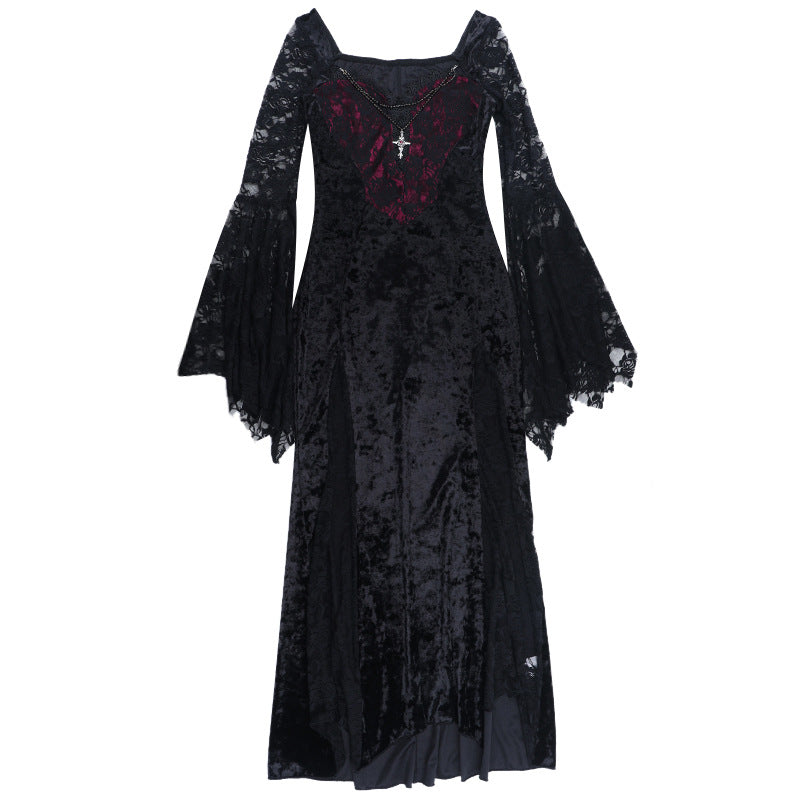 Dark-themed Vampire Chain Dress