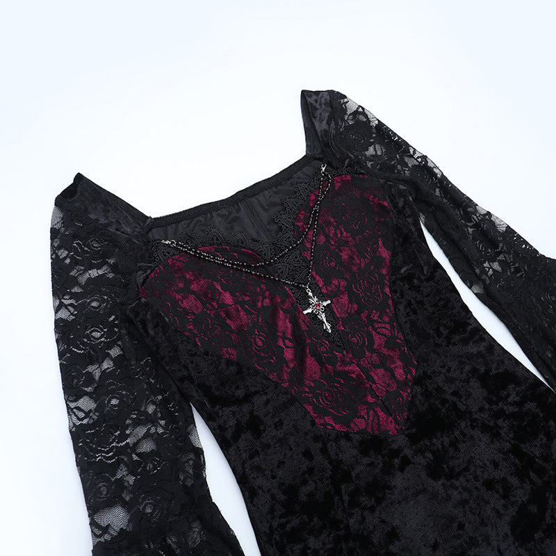 Dark-themed Vampire Chain Dress