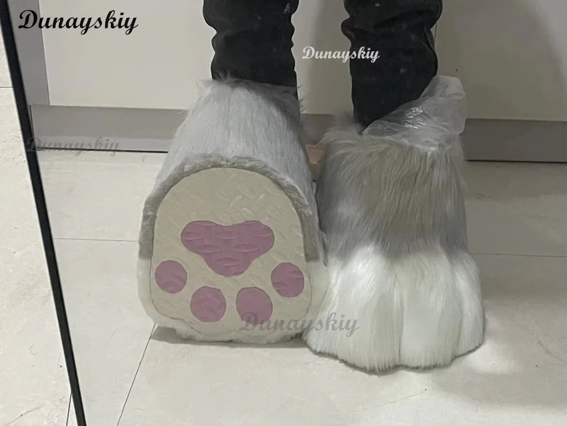 Cosplay Cat Boots Paw Shoes