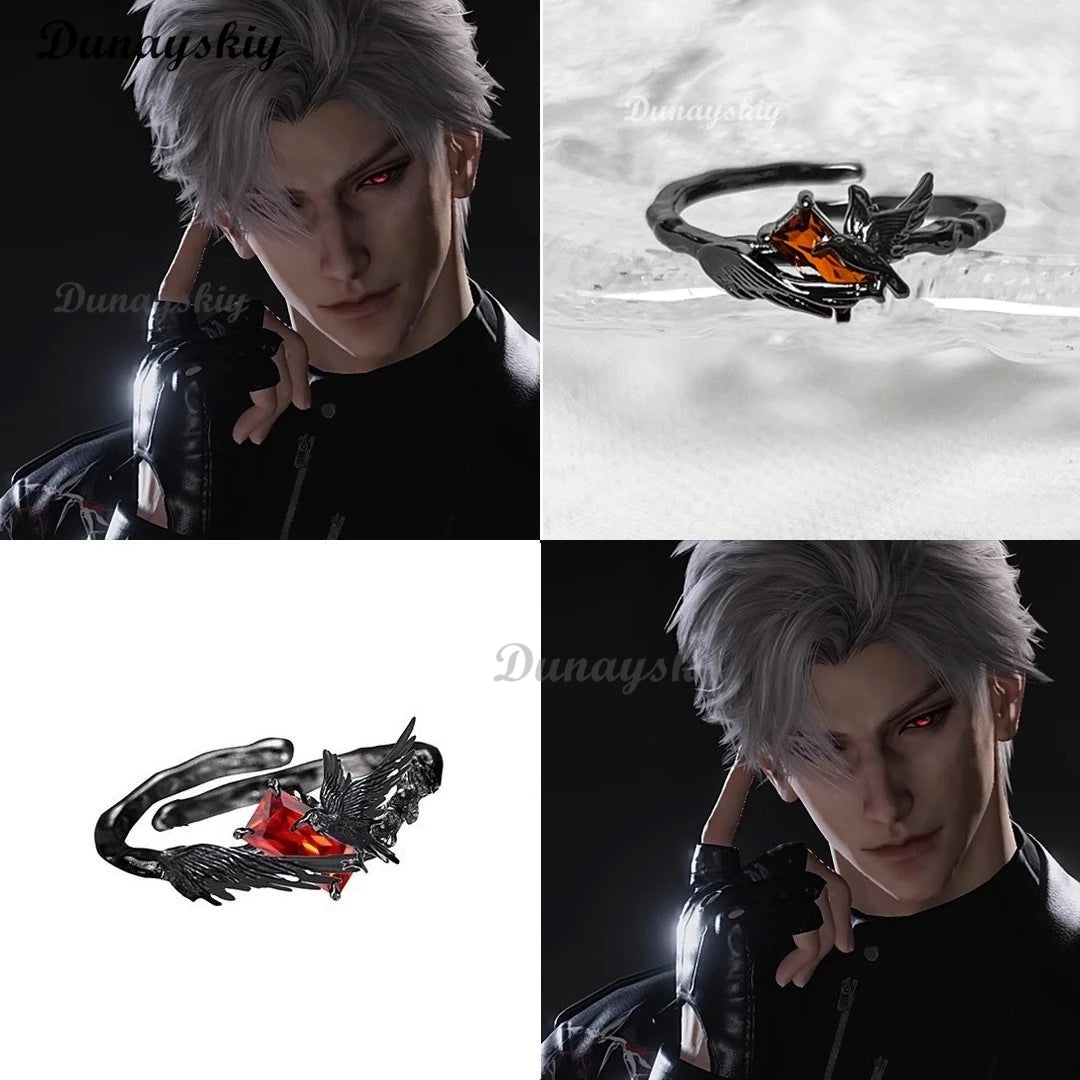 Anime Love and Deepspace Sylus Cosplay Collarbone Necklace Ornament Pendant Cartoon Accessorie Decorate Game Birthday Xmas Gift