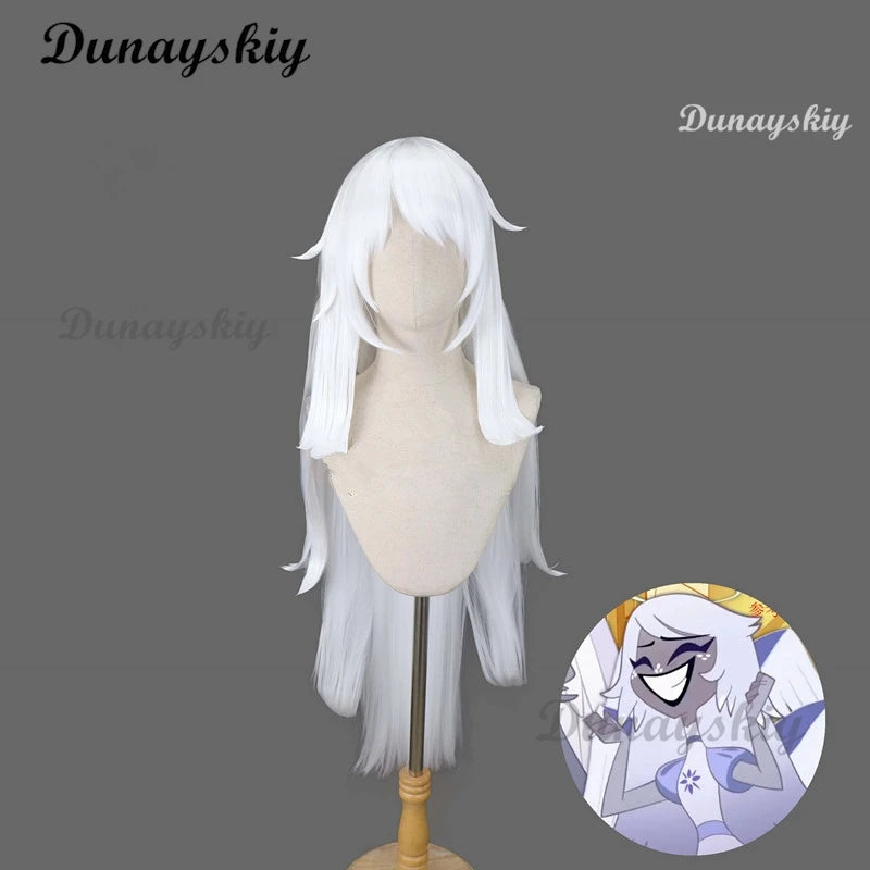 Hazbin Cosplay Hotel Dust Angel Cosplay Lilith Wig Niffty Angel Emily Wig Women Men Halloween Cosplay Wig Charlie