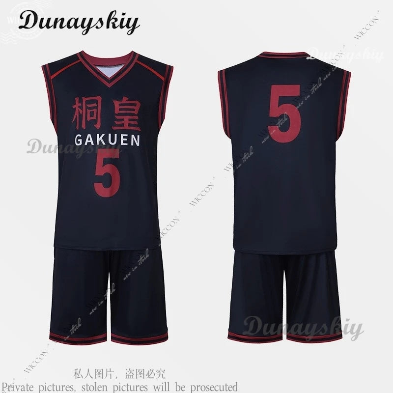 Kuroko Tetsuya Seijuurou Akashi Ryouta Kise Shintarou Midorima Atsushi Murasakibara Taiga Kagami Daiki Aomine Ball Uniform Wig
