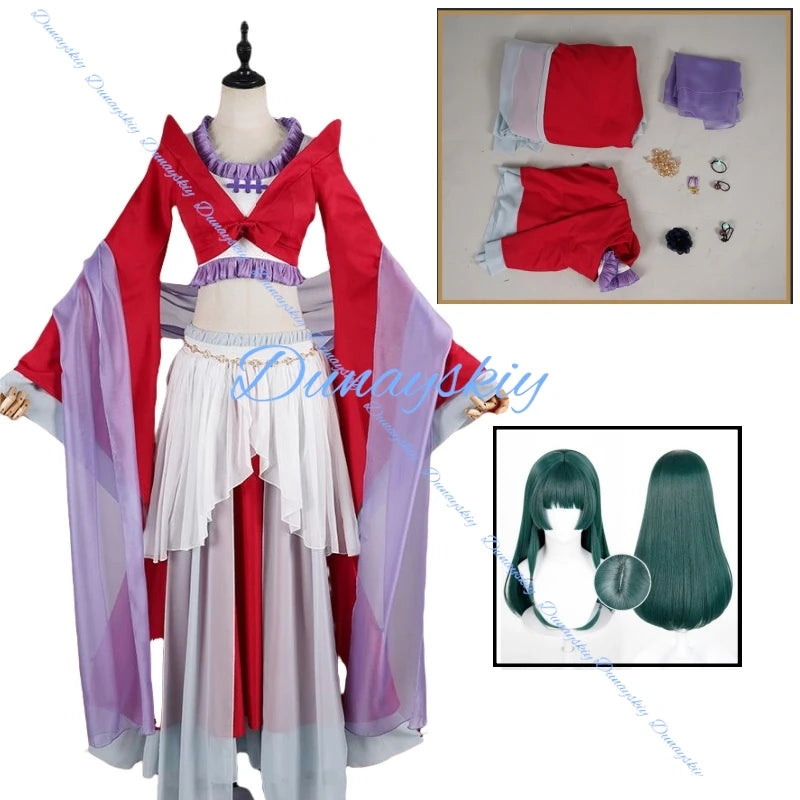 Maomao Halloween Little Zombie Cosplay Anime The Apothecary Diaries Cosplay Costume Qipao Uniforms Clothes Sets Wig Cosplay