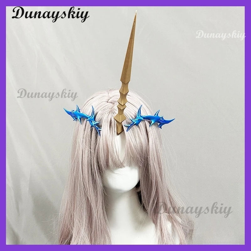Game Wuthering Waves WuWa Cartethyia Cosplay Costume Wig Headwear Dress Carnival Halloween Party Role Play Wig Shoes Suits Prop