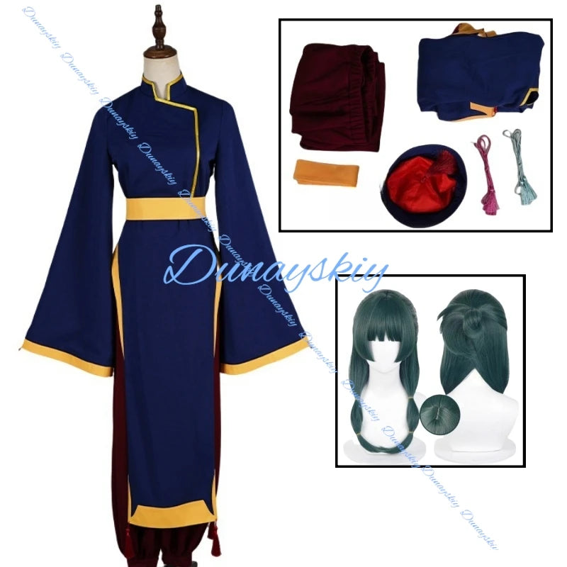 Maomao Halloween Little Zombie Cosplay Anime The Apothecary Diaries Cosplay Costume Qipao Uniforms Clothes Sets Wig Cosplay