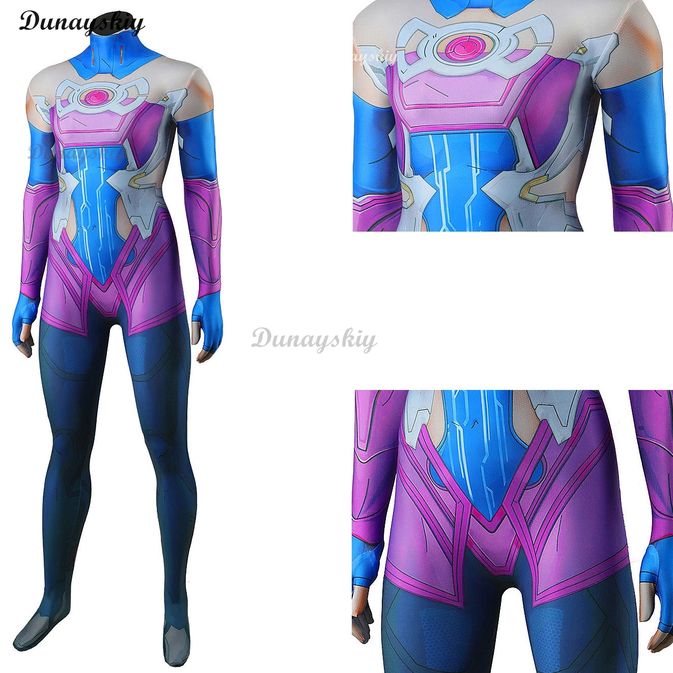 Mv Rivals Galacta Gali Cosplay Purple Jumpsuit Daughter of the Devourer Outfits Wig Comic Game Clothes Uniform Halloween Suit