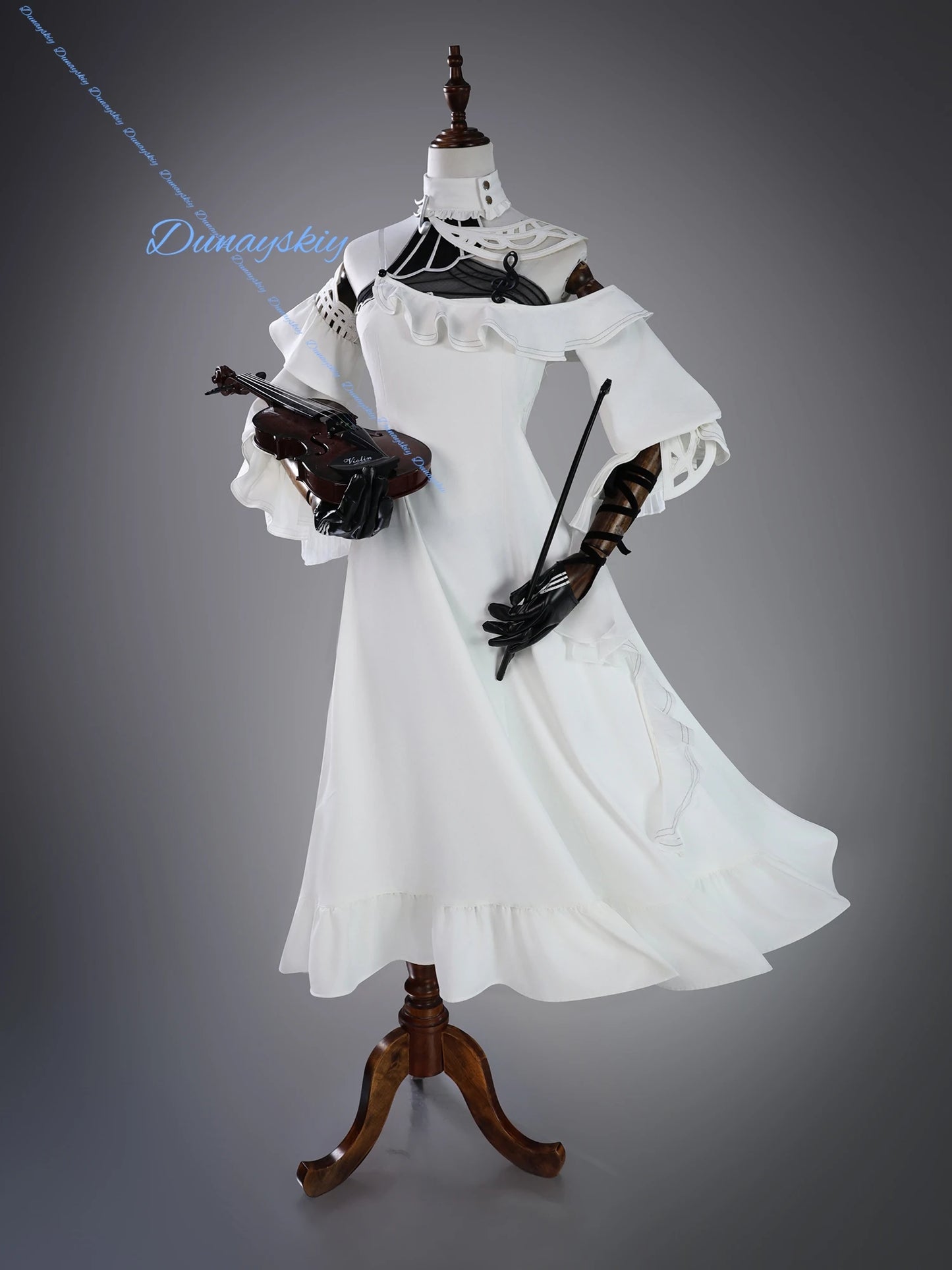 Anime Game Wuthering Waves Phrolova Suit Gorgeous White Dress Uniform Cosplay Costume Wig Halloween Party Outfit Women