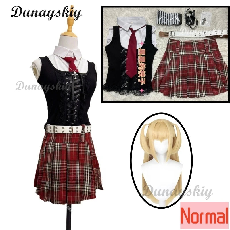 Misa Sexy Dress Subculture Necklace Amane Cosplay Note Death Jirai Kei Costume Debut Daily y2k GothLoli Uniform Outfit Wig