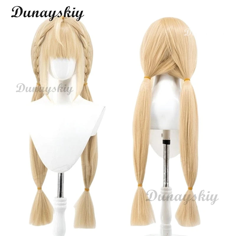 Zenless Zone Zero Alice Thymefield Anime Cosplay Wig Heat Resistant Synthetic Hair Halloween Party Role Play + Free Wig Cap