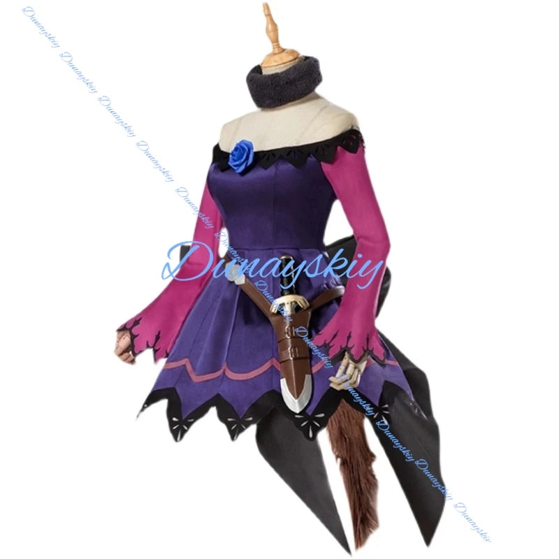 Game Umamusume:Pretty Derby Anime Rice Shower Cosplay Costumes Wig Tail Battle Suit Lovely Dress Halloween Party Outfit Shoes