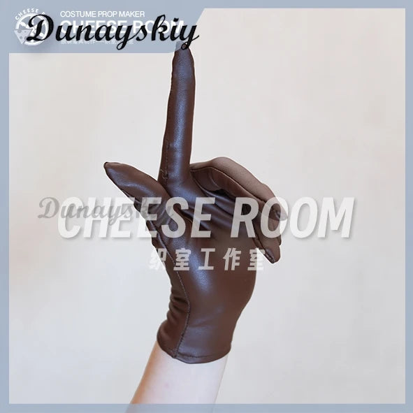 Halloween Gloves Makeup Black Nail Ghost Claw Dress Up Short Gloves Fashion Cosplay Halloween Performance Gloves Accessories