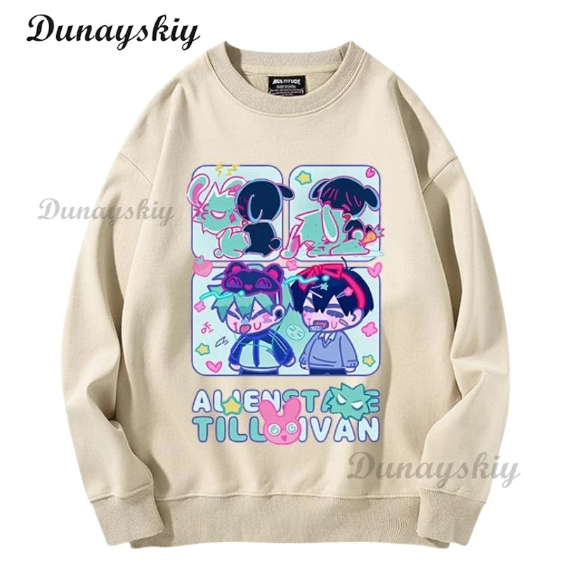 Alien Stage Ivan Cosplay Costume Round 6 Ivan Wig Long Black Windbreaker Pant Uniform Suit Party Carnival Outfit Halloween Party