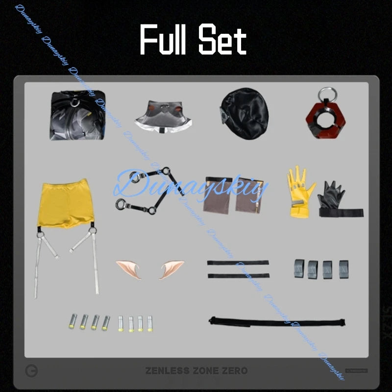 Game Zenless Zone Zero Orphie Cosplay Costume Uniform Halloween Carnival Party Christmas Play Role Clothes Clothing