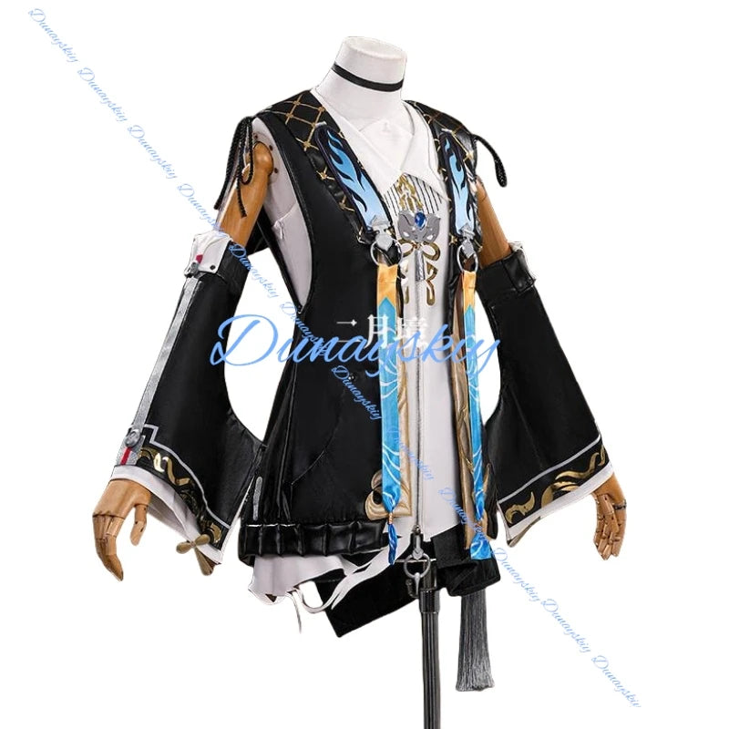 Game Wuthering Waves Buling Cosplay Costume Wig Huanglong Festival Halloween Party Women Girls Carnival Outfit Accessory Set