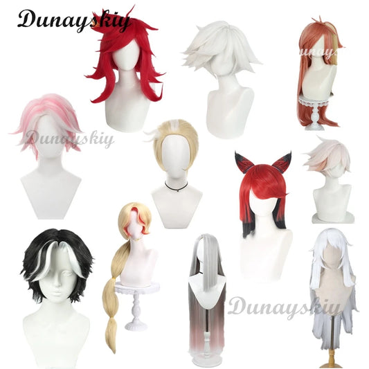 Hazbin Cosplay Hotel Dust Angel Cosplay Lilith Wig Niffty Angel Emily Wig Women Men Halloween Cosplay Wig Charlie