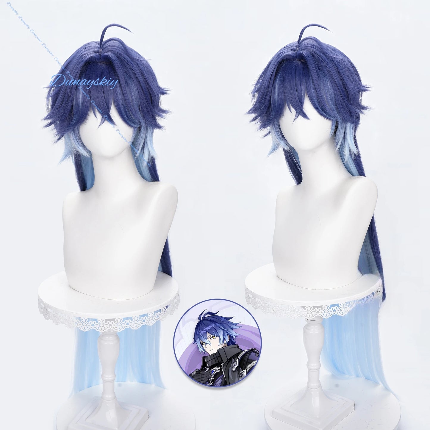 Genshin Impact Kyryll Chudomirovich Flins Cosplay Costume Wig Uniform Props Game Cos Outfit Halloween Party for Women Men