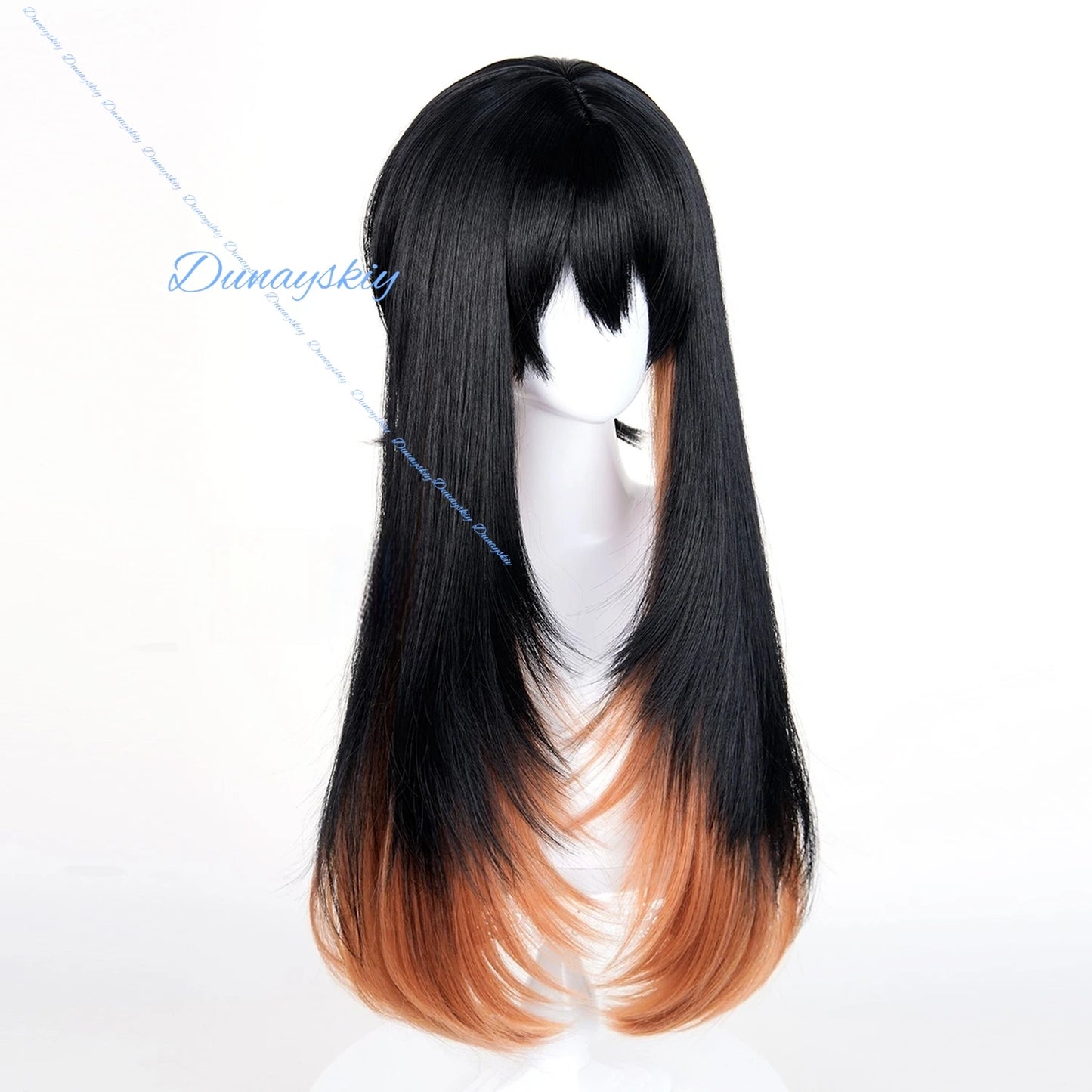 Anime Gachiakuta Amo Empool Cosplay Wig Long Black Orange Hair 70cm For Women Men Halloween Party Props Wig + Free Cap