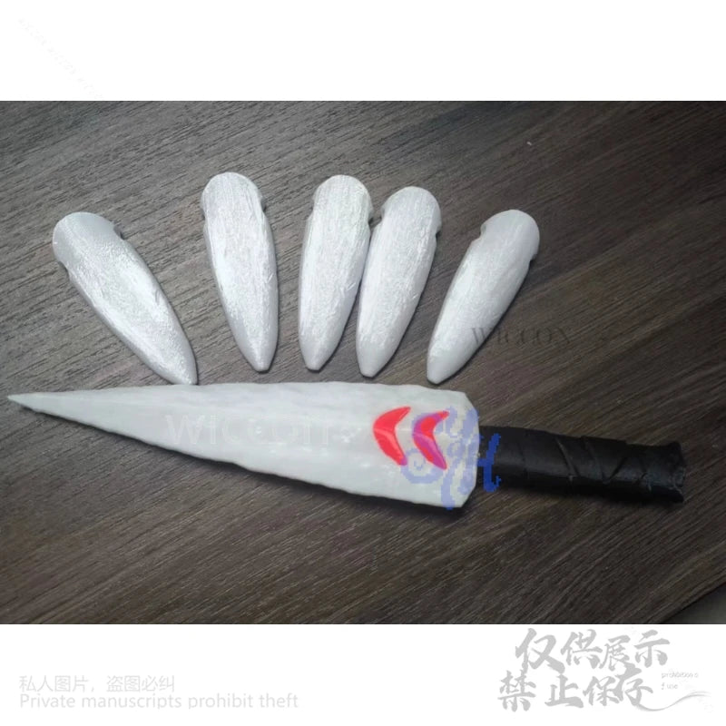 Anime Princess Cosplay Mask Earring Horror Red 3D Polylactic Acid Necklace Props Accessory Halloween Christmas Party Gifts Cos