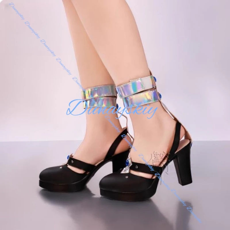 Genshin Impact Yelan Cosplay Yelan Genshin Cosplay Costume Wig Shoes Game Tranquil Banquet Cosplay Halloween Role Play Uniform