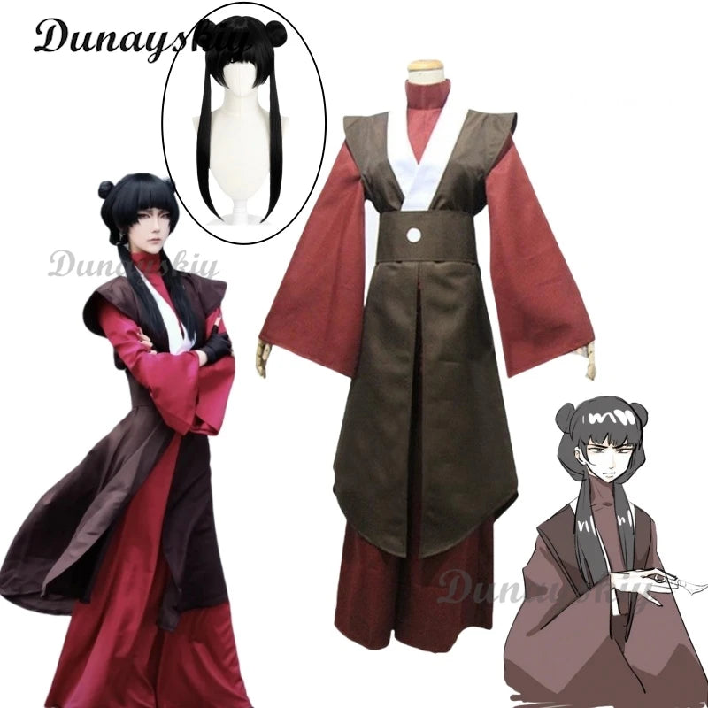 New Anime Avatar The Last Airbender Mai Cosplay Costumes Wig Halloween Party Cosplay Clothes Customized