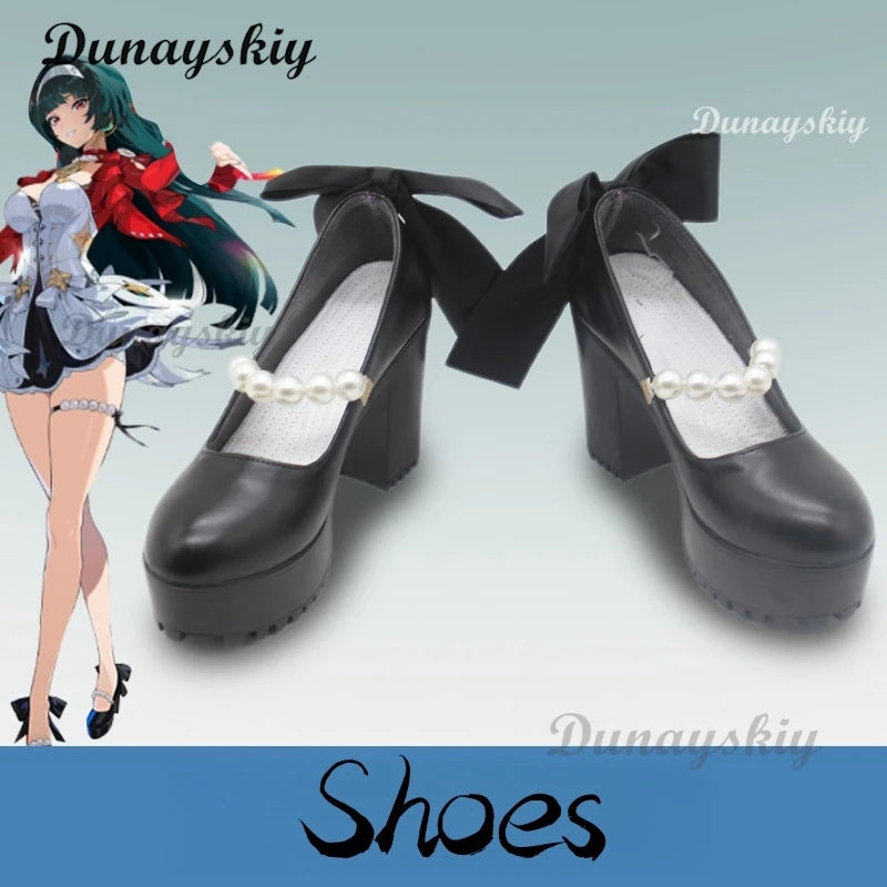 Astra Yao Cosplay Costume Wig Zenless Zone Zero Game Uniform 3D Gorgeous Waist Accessories Halloween Party for Women Men