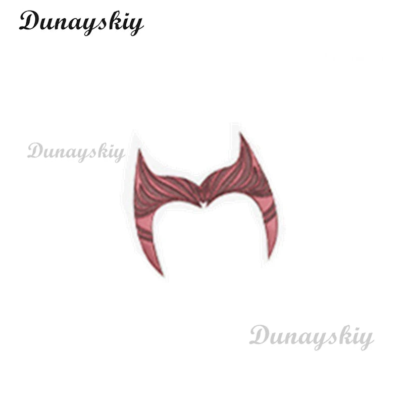 P-Jsmen Female Wanda Maximoff Cosplay Costume Scarlet Witch Headwear Cloak and Pants Full Set Outfit Halloween Accessories Props