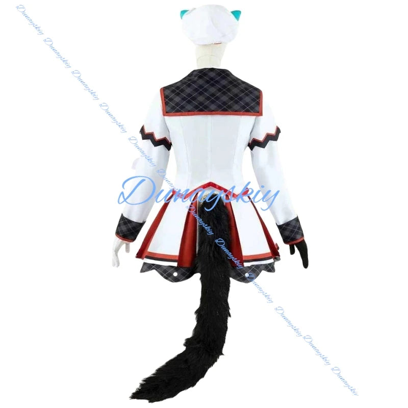 Game Umamusume: Pretty Derby Hokko Tarumae Cosplay Costume Wig Tail Shoes Combat Uniform Skirt Woman Kawaii Suit Customize