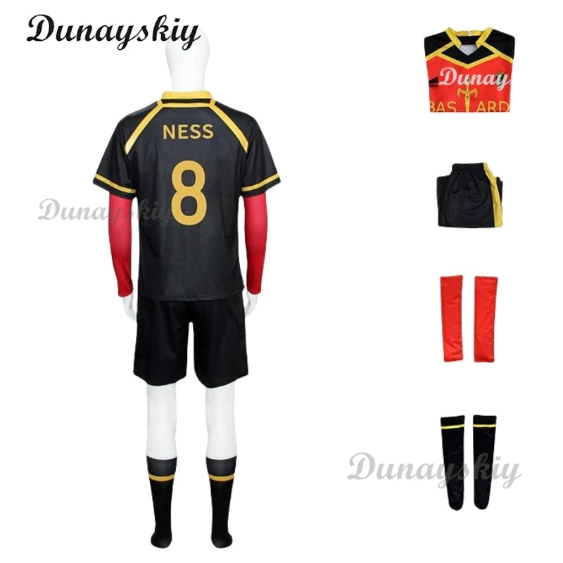 Japan Anime Blue Itoshi Sae Cosplay Costumes Shidou Ryuusei Sports Jersey Oliver Aiku Soccer Lock Jersey Football White Suit