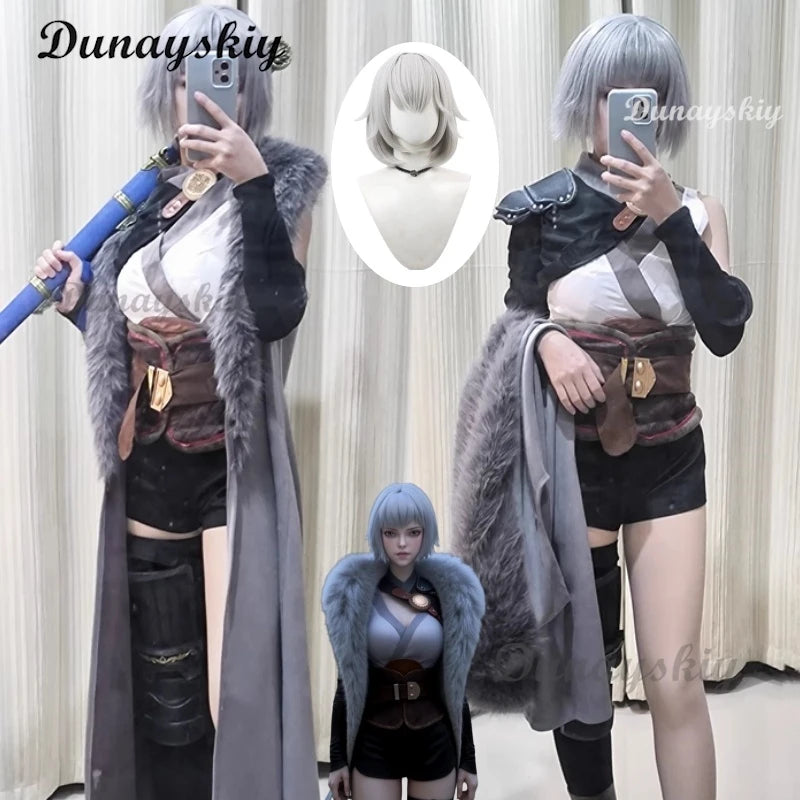 Ling Cage Bai Yuekui Boss Bai Cosplay Wig Anime Roleplay Party Costume Prop