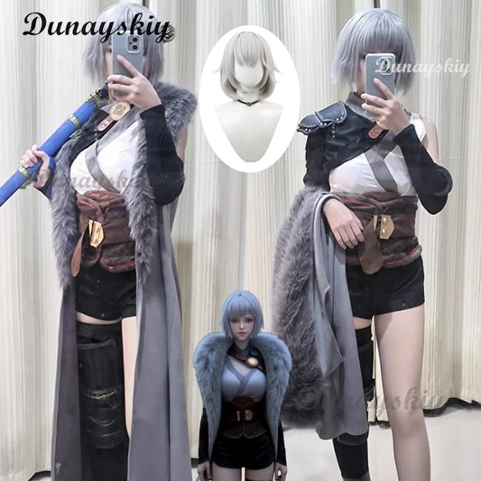 Ling Cage Bai Yuekui Boss Bai Cosplay Wig Anime Roleplay Party Costume Prop