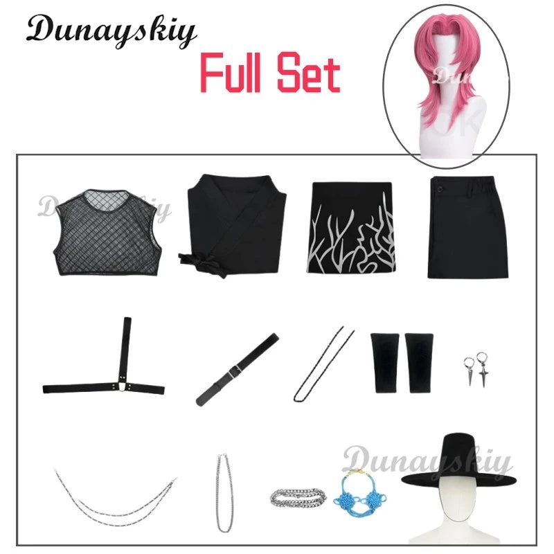 Anime KPop Demon Hunters Jinu Saja Cosplay Costume Saja Boys Black Stage Performance Outfit Baby Saja Halloween Party Women Men