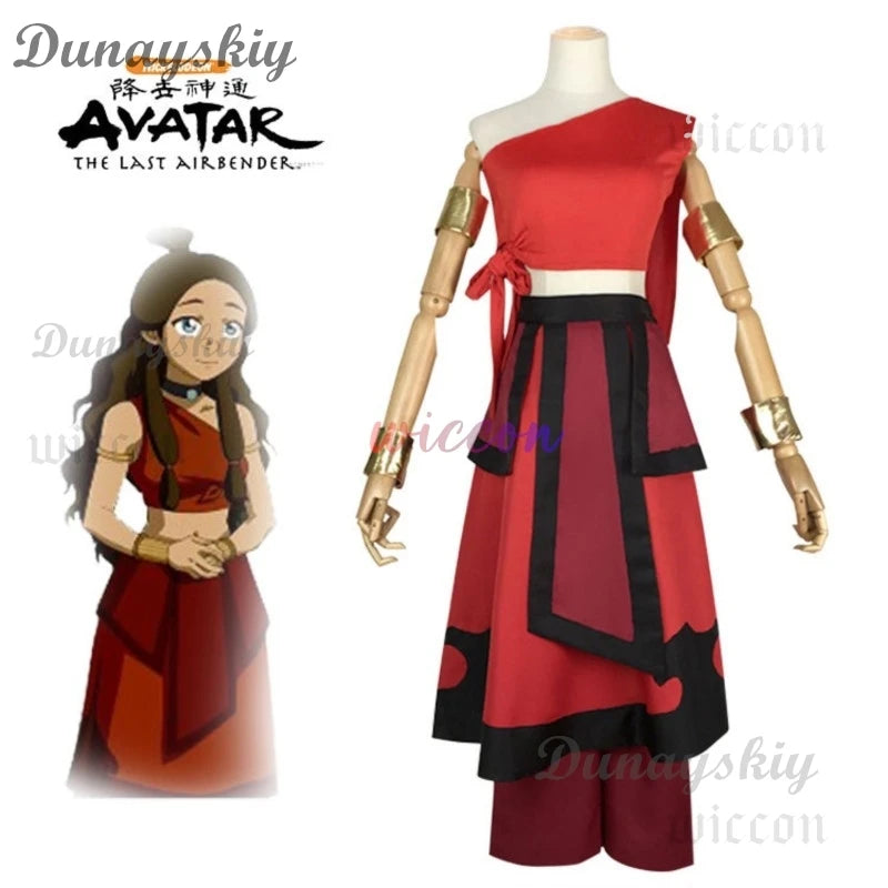 Anime Avatar The Last Airbender Katara Mai Zuko Azula Aang Korra Cosplay Costume Adult Men Women Halloween Party Cosplay Suit