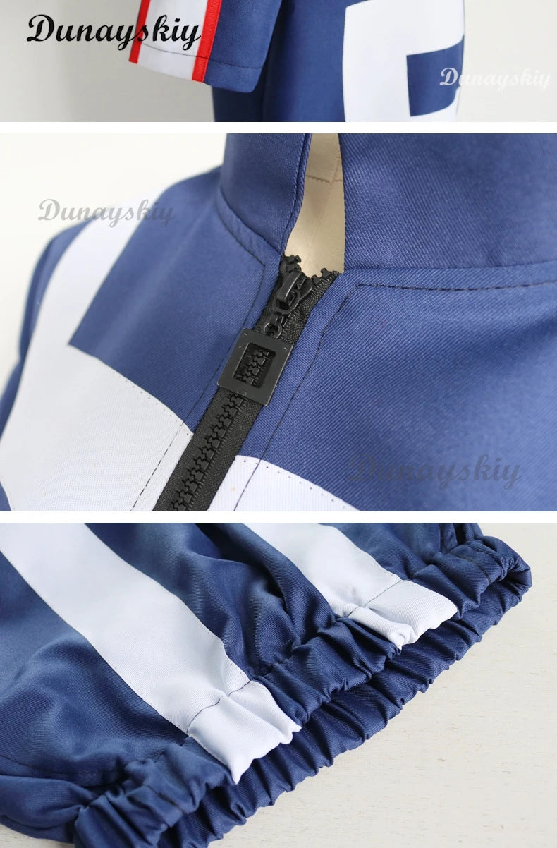 Anime My Hero Costume Academia Men Gym School Uniform For Baku No Hero Bakugou Katsuki /Todoroki Halloween Cosplay Carnival Suit